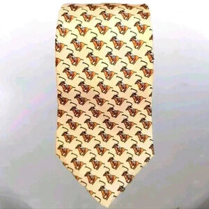 Teo Grimaldi Silk Polo horse Tie Made in Italy 4T1018
